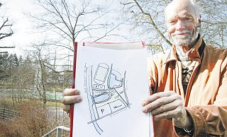 Grobe Skizze: So oder ähnlich könnte ein Naturbad in Bünde aussehen. - Meiko Haselhorst