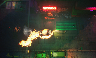 Sieht nach "GTA 2" aus, ist aber "Glitchpunk", ein neuer Top-Down-Shooter im Early-Access-Stadium. - Daedalic