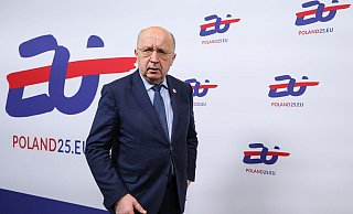Treibt das Projekt für einen Drohnenwall voran: EU-Verteidigungskommissar Andrius Kubilius. (Archivbild) - Radek Pietruszka/PAP/dpa
