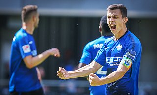 Der neue SCP-Kapitän Ron Schallenberg (r.) verpasste bislang keine einzige Pflichtspielminute und rechtfertigt das Vertrauen seines Trainers. - Sarah Jonek