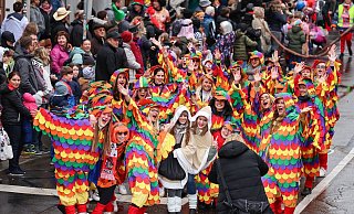 Narren beim Faschingsumzug in Würzburg. Franken gilt bayernweit als Fastnachtshochburg. - Daniel Löb/dpa