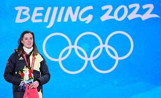 Die ehemalige Biathletin Denise Herrmann-Wick hat erneut Nachwuchs bekommen. - Andrew Medichini/AP/dpa