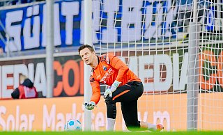 Manuel Riemann stand zuletzt im Heimspiel gegen Greuther Fürth im Paderborner Tor. - Besim Mazhiqi Manuel Riemann stand zuletzt im Heimspiel gegen Greuther Fürth im Paderborner Tor. - Besim Mazhiqi