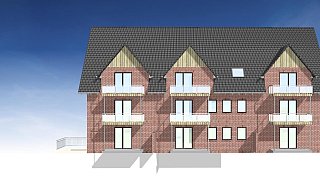 So soll das geplante Neun-Parteienhaus aussehen. - Holzbau Amsel