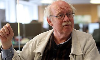 Peter Finke verteidigt im Interview seine Idee, den Kesselbrink durch einen See zu entsiegeln. - Wolfgang Rudolf