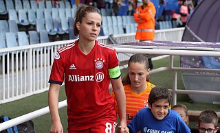 Melanie Leupolz vom FC Bayern wird verspätet beim DFB eintreffen. - Irina R.H./AFP7/dpa
