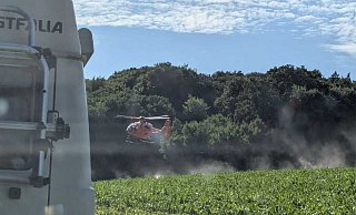 Das schwerverletze Kind wurde von Stemwede aus mit einem Rettungshubschrauber ins Klinikum Minden geflogen. - privat