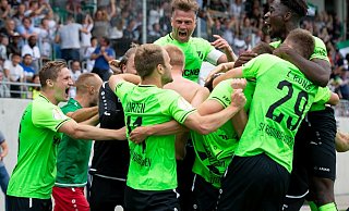 Für Kapitän Daniel Flottmann und seine Mitspieler gab es im ersten Saisonabschnitt häufig Grund zum Jubel. - Noah Wedel