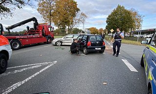 Beide Fahrzeuge musste nach der Kollision abgeschleppt werden. - Thorsten Heß