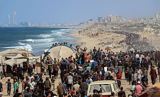 Im Gazastreifen schweigen seit Freitagmittag die Waffen. - Rizek Abdeljawad/XinHua/dpa