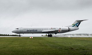 Auch diese Fokker 100 der Avantiair soll in Zukunft am Paderborner Flughafen gewartet werden. - Avantiair