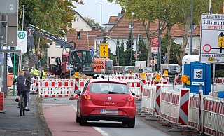 Mitte 2026 sollen die Arbeiten an der Gütersloher Baustelle beendet werden. - Andreas Frücht