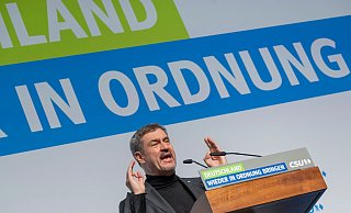 Söder verspricht nach der Bundestagswahl einen grundlegenden politischen Neuanfang. - Peter Kneffel/dpa