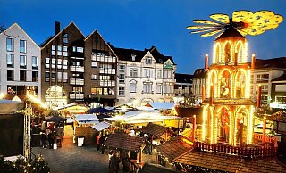 Das Hüttendorf auf dem Berliner Platz ist ab dem 28. November geöffnet. - Andreas Frücht
