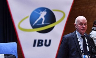 Das Logo der Internationalen Biathlon-Union (IBU). - Martin Schutt/dpa-Zentralbild/dpa