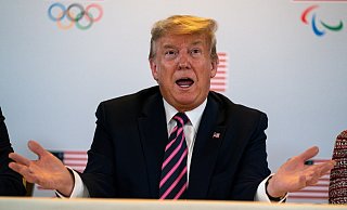 Donald Trumps zweite Amtszeit als Präsident macht ihn zum Gastgeber der beiden wichtigsten Sport-Großereignisse. - Evan Vucci/AP/dpa