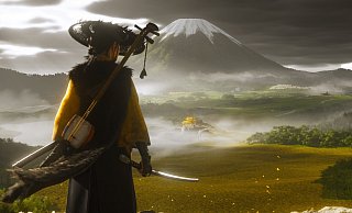 Protagonistin Atsu blickt auf die weite, geheimnisvolle Landschaft von Ezo, bereit für ihre Rachemission in "Ghost of Yotei". - Sony Interactive Entertainment