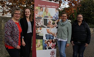 Bisherige Geschäftsführerin Gertrud Flore (v. l.), Daniela Dahlmann, Barbara Hucht und Monika Kriwet, erste und zweite Vorsitzendes des SkF. - Dieter Scholz