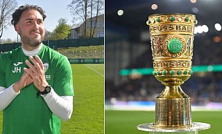 In dieser so famosen Saison 2024/2025 bleibt für den FC Gütersloh vor allem ein großes Ziel: die Qualifikation für den DFB-Pokal-Wettbewerb. - Jens Dünhölter/dpa