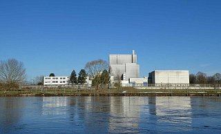Das Gelände des geplanten Atommüll-Zwischenlagers liegt neben der Weser. - Michaela Bast