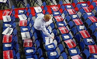 Der Parteitag ist ein riesiges Spektakel. - Matt Rourke/AP