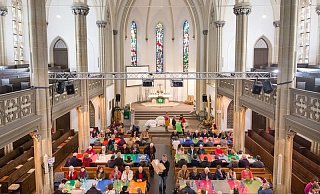 Vesperkirche in Gütersloh: So ähnlich wird es an 21 Tagen im Februarauch in der Neustädter Marienkirche aussehen. - Niklas Tüns (Archiv)