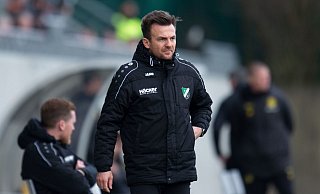 Trainer Enrico Maaßen und der SV Rödinghausen bleiben am Wochenende ohne Einsatz. - Noah Wedel