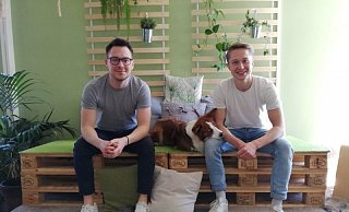Wollen gemeinsam durchstarten: die Pektogram-Gründer Oliver Noske (l.) und Jasper Steinlechner. - Johnny Dähne
