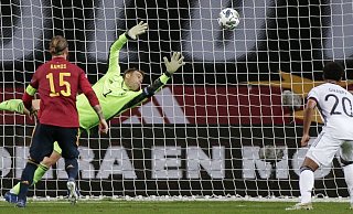 Die DFB-Elf trifft im EM-Viertelfinale auf Spanien. - Daniel Gonzales Acuna/dpa