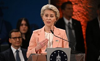 Ursula von der Leyen erhält den Karlspreis 2025 (Archivbild). - Federico Gambarini/dpa-Pool/dpa Ursula von der Leyen erhält den Karlspreis 2025 (Archivbild). - Federico Gambarini/dpa-Pool/dpa
