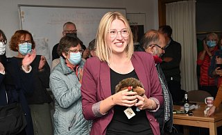 In Steinhagen ist Sarah Süß im Alter von 28 Jahren zur Bürgermeisterin gewählt worden. - Jonas Damme