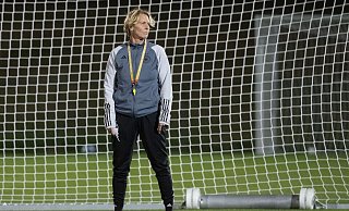 Martina Voss-Tecklenburg, Bundestrainerin der deutschen Frauen-Fußballnationalmannschaft, setzt im entscheidenden Gruppenspiel auf frischen Wind. - Sebastian Christoph Gollnow/dpa
