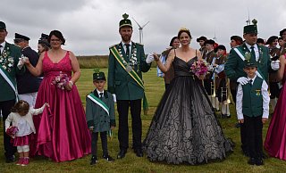 Das Königspaar André Ernst und Miriam Keiter steht in Hakenberg im Mittelpunkt der Feierlichkeiten. - Anja Ebner