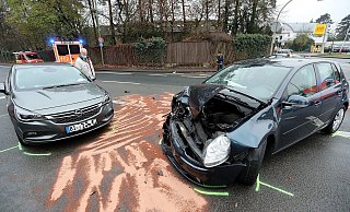 In Bielefeld kam es zu einem Verkehrsunfall. - Wolfgang Rudolf