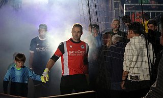 Dennis Eilhoff, hier beim Turnier vor einer Woche in Lingen, wo der DSC Dritter wurde, hütet das Tor des Traditionsteams von Arminia Bielefeld. - Wolfgang Rudolf