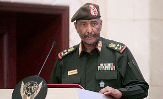 General Abdel Fattah al-Burhan, De-Facto-Präsident und Armeechef des Sudan. - Marwan Ali/AP/dpa