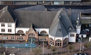 Luftbilder Luftschiff über Herford Luft Bahnhof - Frank-Michael Kiel-Steinkamp