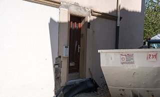 In diesem Haus geschah die Tat. - Christian Mathiesen
