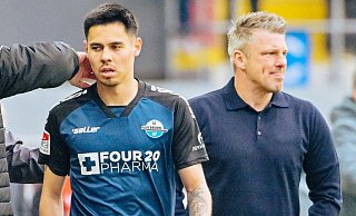 Raphael Obermair war unter Lukas Kwasniok Kapitän beim SC Paderborn. Arbeiten bald beide gemeinsam für den 1. FC Köln? - Besim Mazhiqi