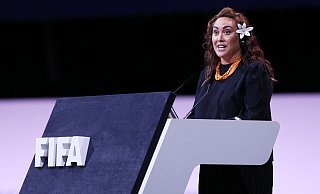 Chefin für Frauenfußball bei der FIFA: Sarai Bareman. - Gao Jing/Xinhua/dpa