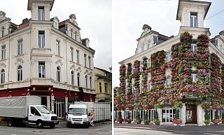 Das Schiller, wie es einst war (links) und wie es den ursprünglichen Plänen Lars Uhlens nach in Zukunft aussehen sollte. - Frank-Michael Kiel-Steinkamp