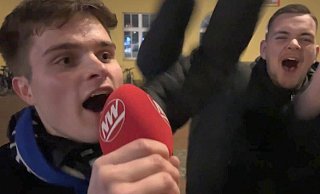 Nach dem Halbfinaleinzug des DSC hatten die Bielefelder Fans mächtig Grund zum Jubeln. Unsere Redaktion hat Reaktionen eingefangen. - Julius Uekmann