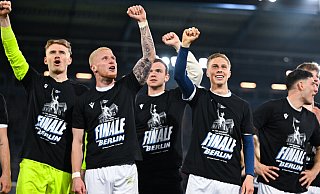 Die Pokalhelden von Arminia Bielefeld müssen beziehungsweise dürfen zum Saisonausklang gleich zwei Endspiele bestreiten. - Teresa. Kroeger