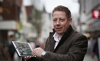 Thomas Henke, Geschäftsführer der Portarion GmbH aus Herford, will ein Hotel und Boardinghouse auf dem ehemaligen Cordes-Areal errichten. - www.gerald-dunkel.de