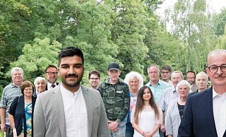Die Spitzenkandidaten Hakan Temin und Andreas Jotzo gehen mit einem 22-köpfigen Team in den Wahlkampf. - UWG HBB