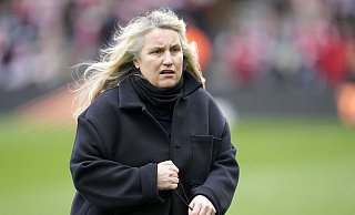 Die Cheftrainerin der Fußballerinnen des FC Chelsea: Emma Hayes. - Nick Potts/PA Wire/dpa