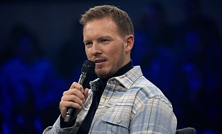 Bundestrainer Julian Nagelsmann blickt bei einer Veranstaltung in München auch auf seine Zeit beim FC Bayern zurück. - Sven Hoppe/dpa