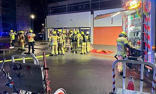 Die Paderborner Feuerwehr war mit einem Großaufgebot am Pelizaeus-Gymnasium im Einsatz. - Ralph Meyer