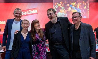 Partei- und Fraktionsspitze sind sich bei der Linken so einig wie selten. - Hendrik Schmidt/dpa