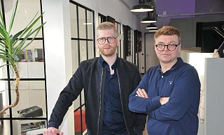 Falk Olias (Runa Reisen) und Karl Bock (Vivido Travel) reagieren von Steinhagen aus auf die Folgen des Streiks. - Frank Jasper